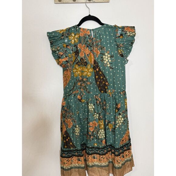 Ulla Johnson Etta Dress Peacock Print - Sundress Or Coverup - Size 0 - Picture 3 of 7